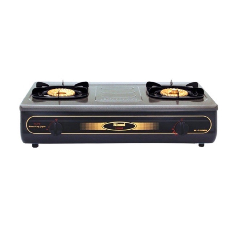 KOMPOR GAS RINNAI RI 712 BGX 712BGX 2 tungku kuningan burner besar tornado kompor rinai