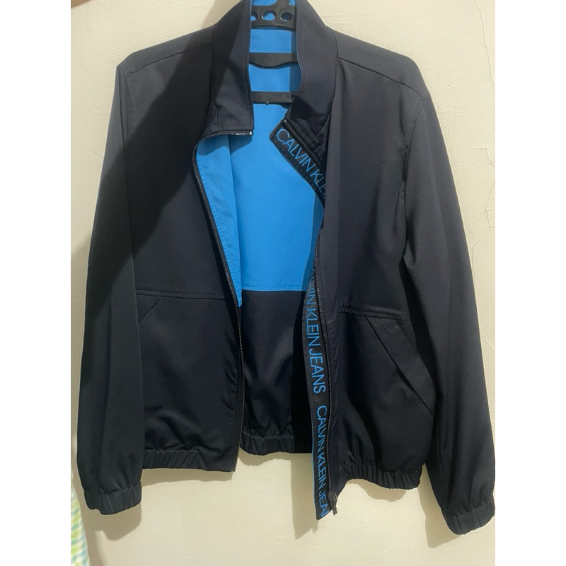 Calvin Klein Men Harrington Reversible Jacket Uk M - used