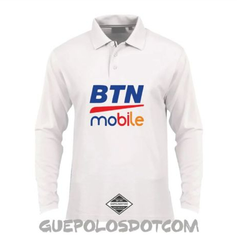 POLO PANJANG BTN MOBILE - Kaos kerah panjang BTN MOBILE - Polo BTN MOBILE - kaos BTN MOBILE