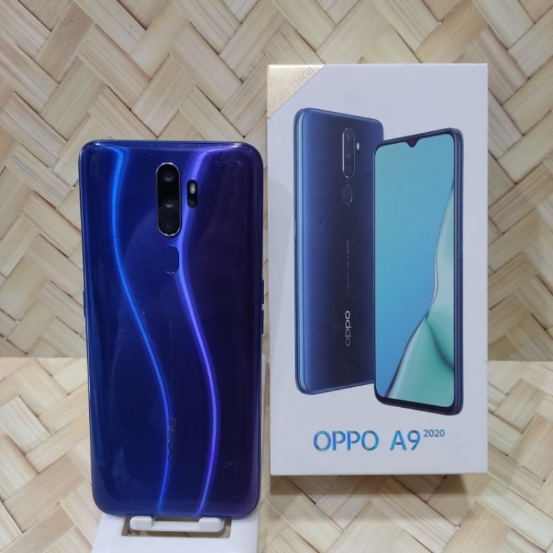 Oppo A9 2020 8/128GB Handphone Second Fullset Original