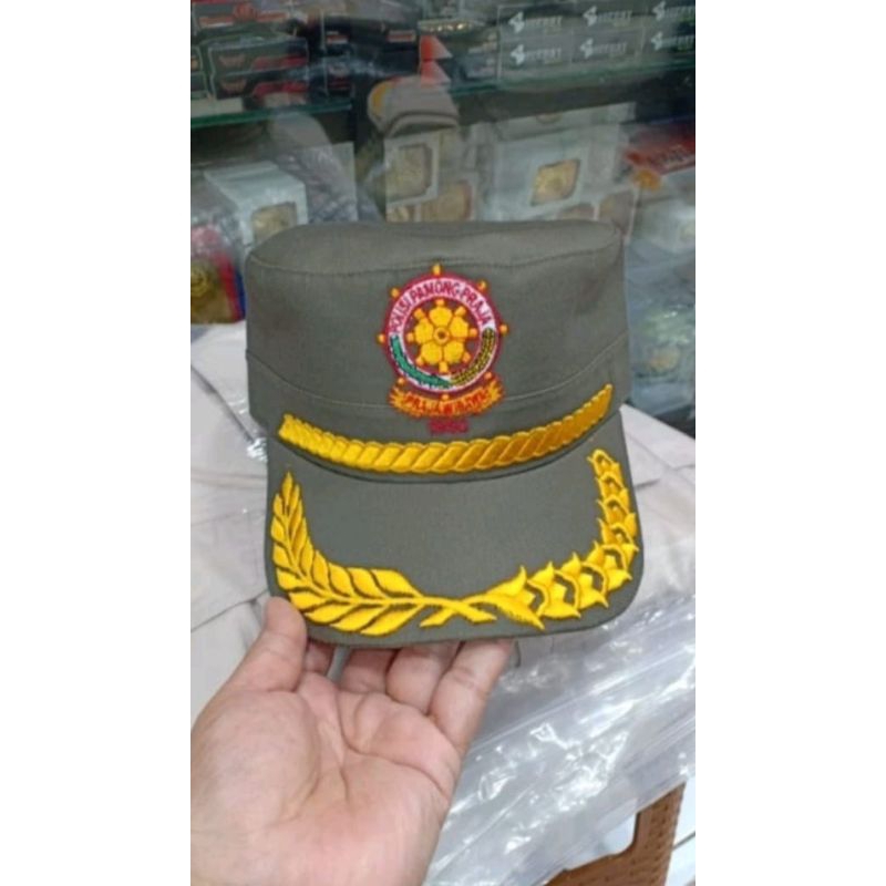 TOPI KOMANDO PDL SATPOL PP BORDIR TIMBUL.. FREE BORDIR NAMA
