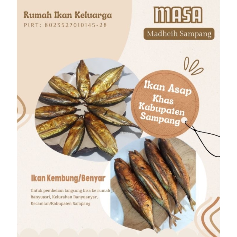 

Ikan asap Kembung/Banyar/Ikan Asap Khas Kabupaten Sampang