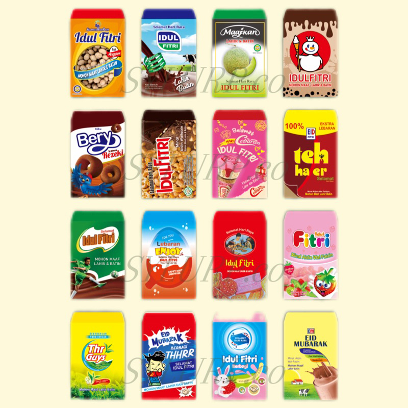 

Amplop Snack Viral New Varian bundling 10 pack (100 lembar)