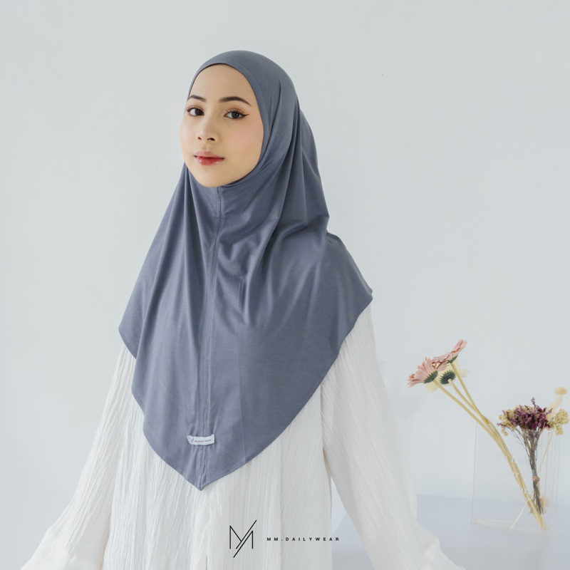 hijab bergo kaos rayon spandex - SAMIRA INSTANT BERGO