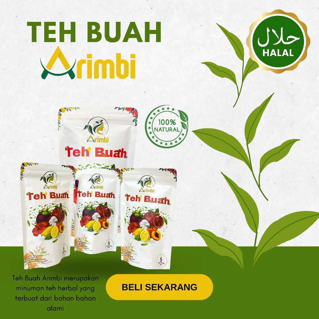 

TEH BUAH ARIMBI DENGAN PERPADUAN BERBAGAI MACAM JENIS BUAH,THE RENDAH KALORI, TEH CELUP BUAH ARIMBI, TEH HIJAU PREMIUM DIINFUSED DENGAN EKSTRAK BUAH , TEH BUAH HERBAL