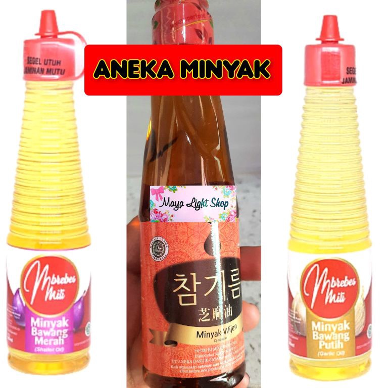 

Sale plus minyak wijen minyak bawang merah bawang putih sesame oil onion oil premium topping kimbap gimbap halal garlic oil