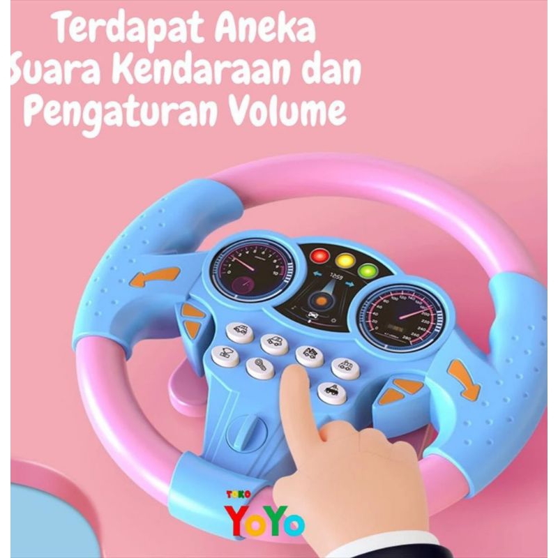 Mainan Stir Mobil Anak Mainan Setir Mainan Edukasi Motorik Anak
