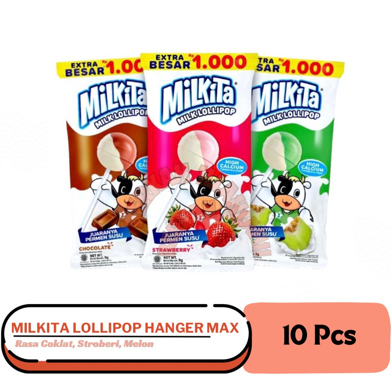 

MILKITA PERMEN LOLLIPOP RENCENG ISI 10 PCS