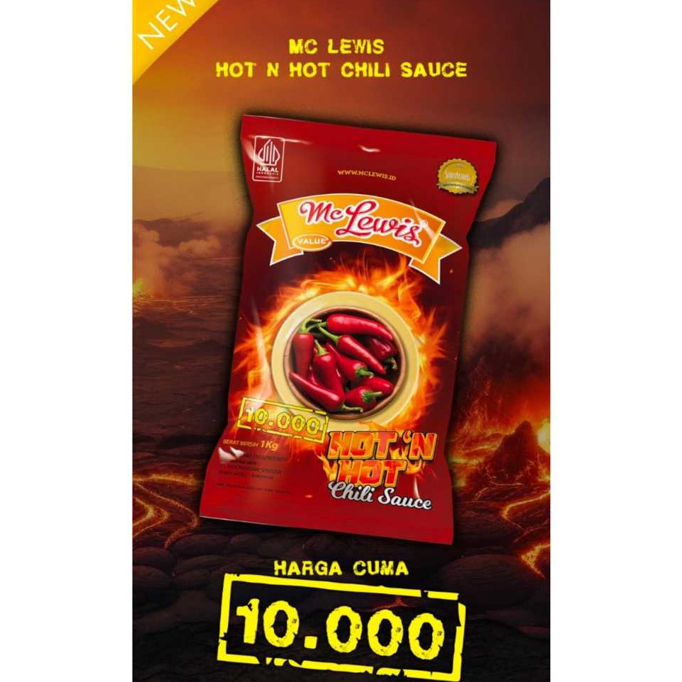 

Belanja Nyaman Mc Lewis HOT n HOT Chili Sauce 1 KG New Product