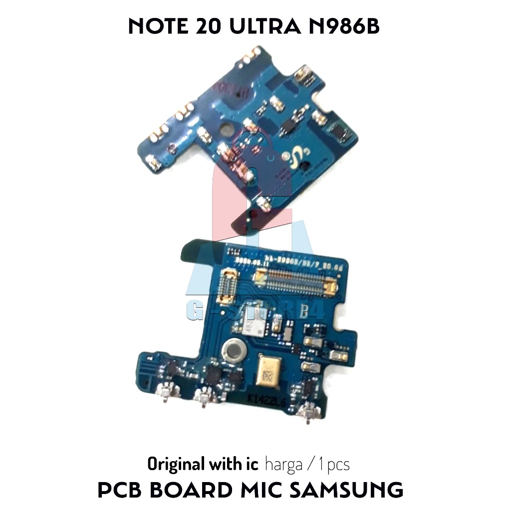 PAPAN PCB CONNECTOR MIC SAMSUNG NOTE 20 ULTRA N968B/BE/F ORI WITH IC