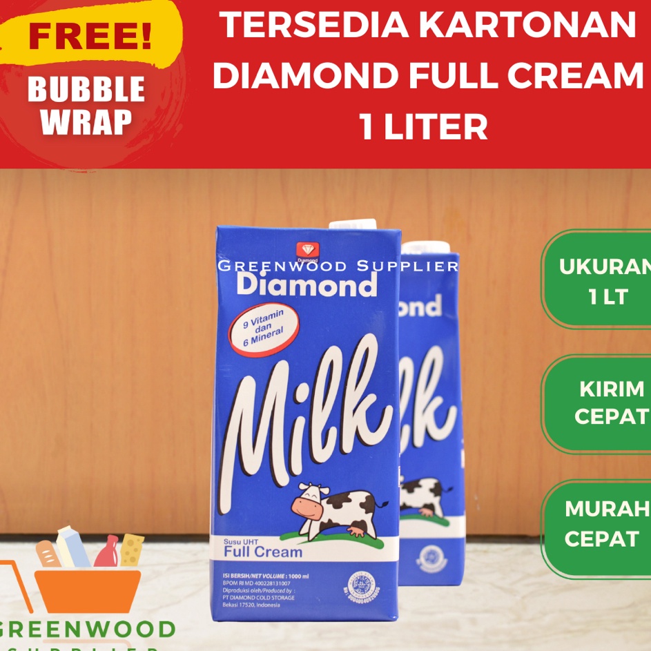 

Penawaran Spesial Susu UHT Diamond Full Cream 1 Liter