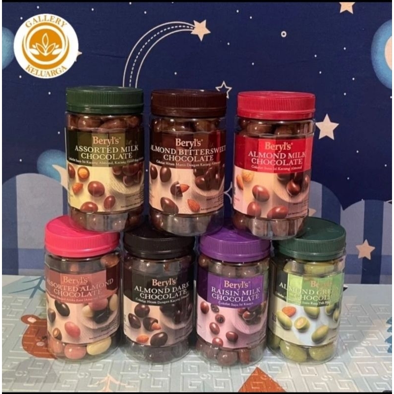 

Coklat Beryls Almond Kemasan Toples/Jar