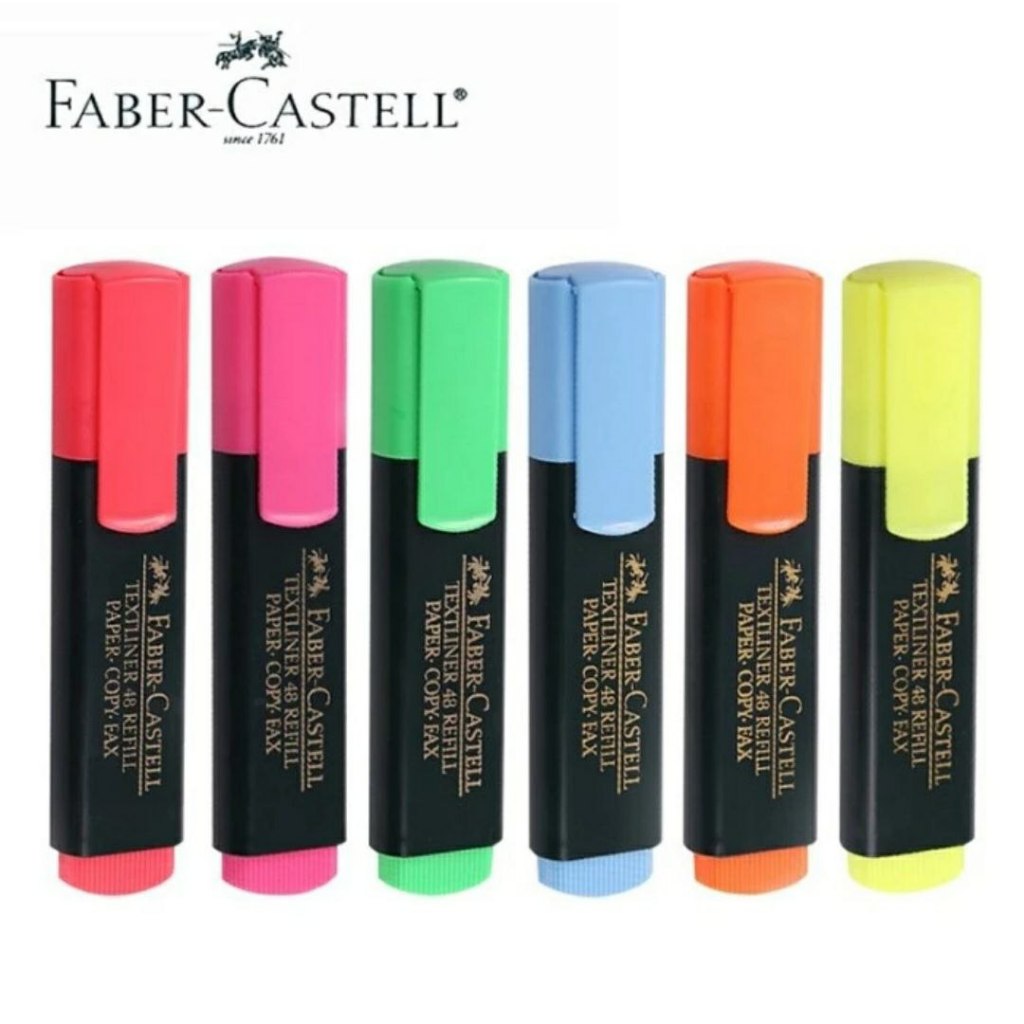 

faber castell highlighter textliner/penanda warna warni berkualitas