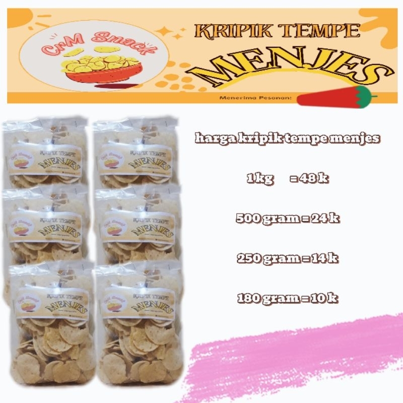 

Kripik tempe menjes/snack/ cemilan