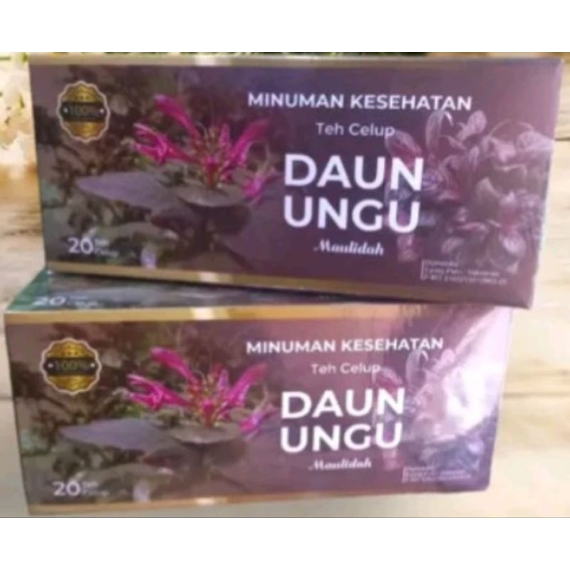 

Teh celup daun ungu //Teh herbal daun ungu isi 20 kantong teh