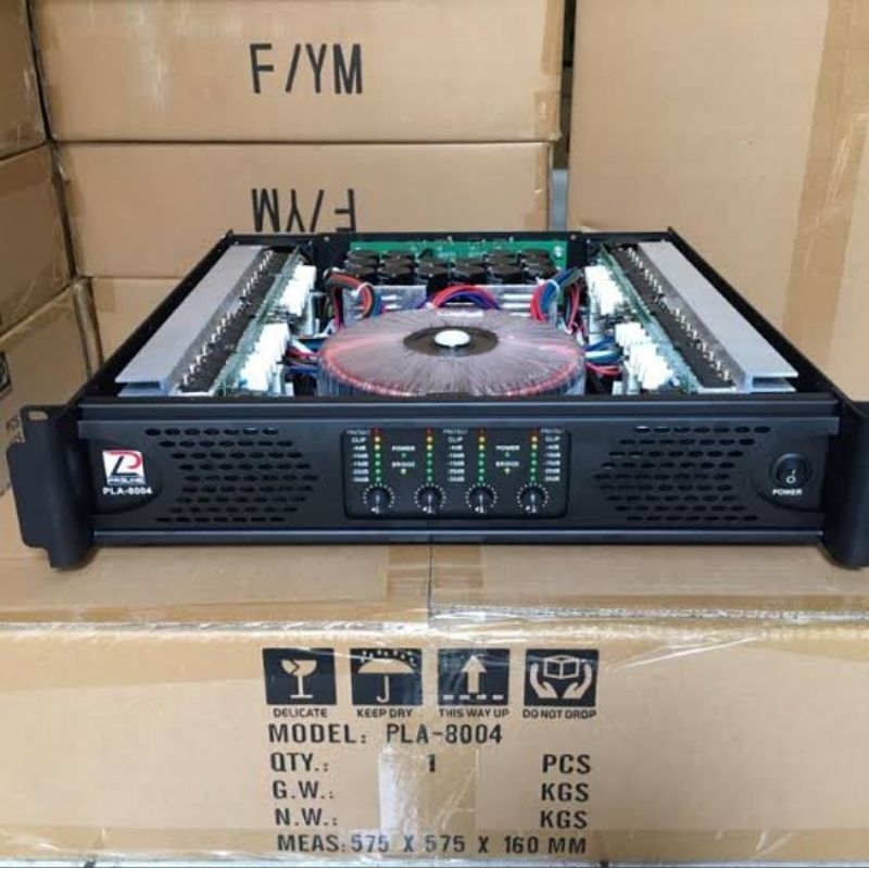 POWER AMPLIFIER PASLINE PLA8004 ORIGINAL POWER 4 CHANNEL PLA 8004