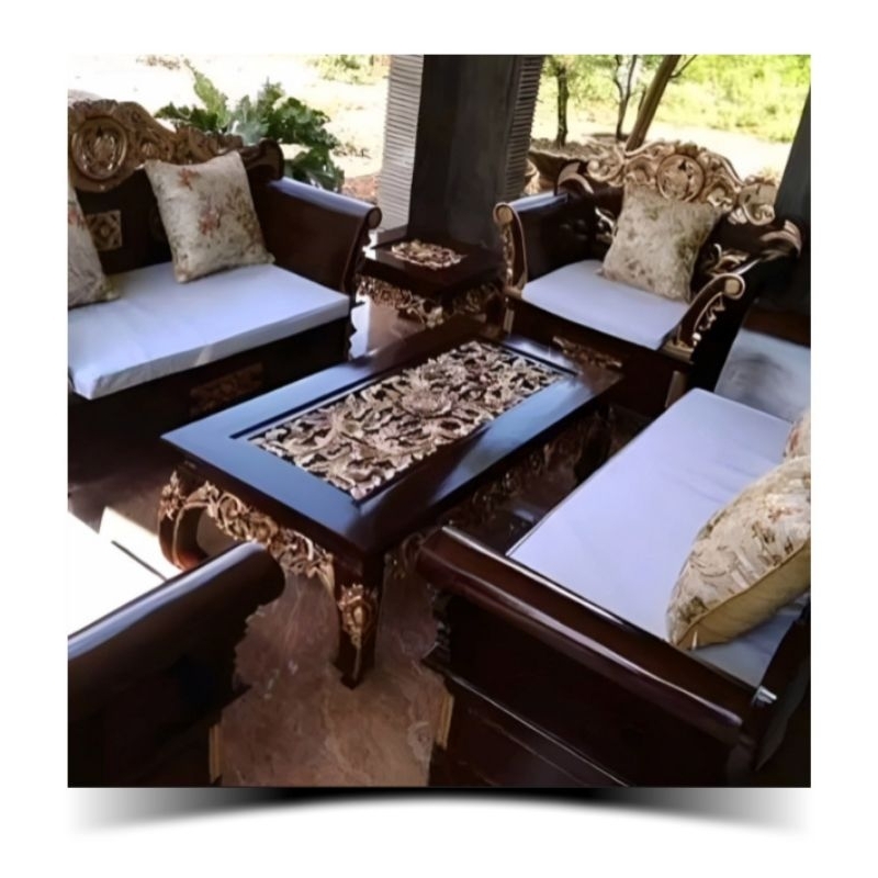 Kursi tamu madura matahari  jati