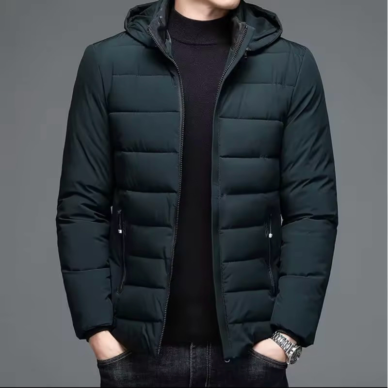 Jaket Mudik Pria Anti Angin/Jaket Musim Dingin TeBal Murah