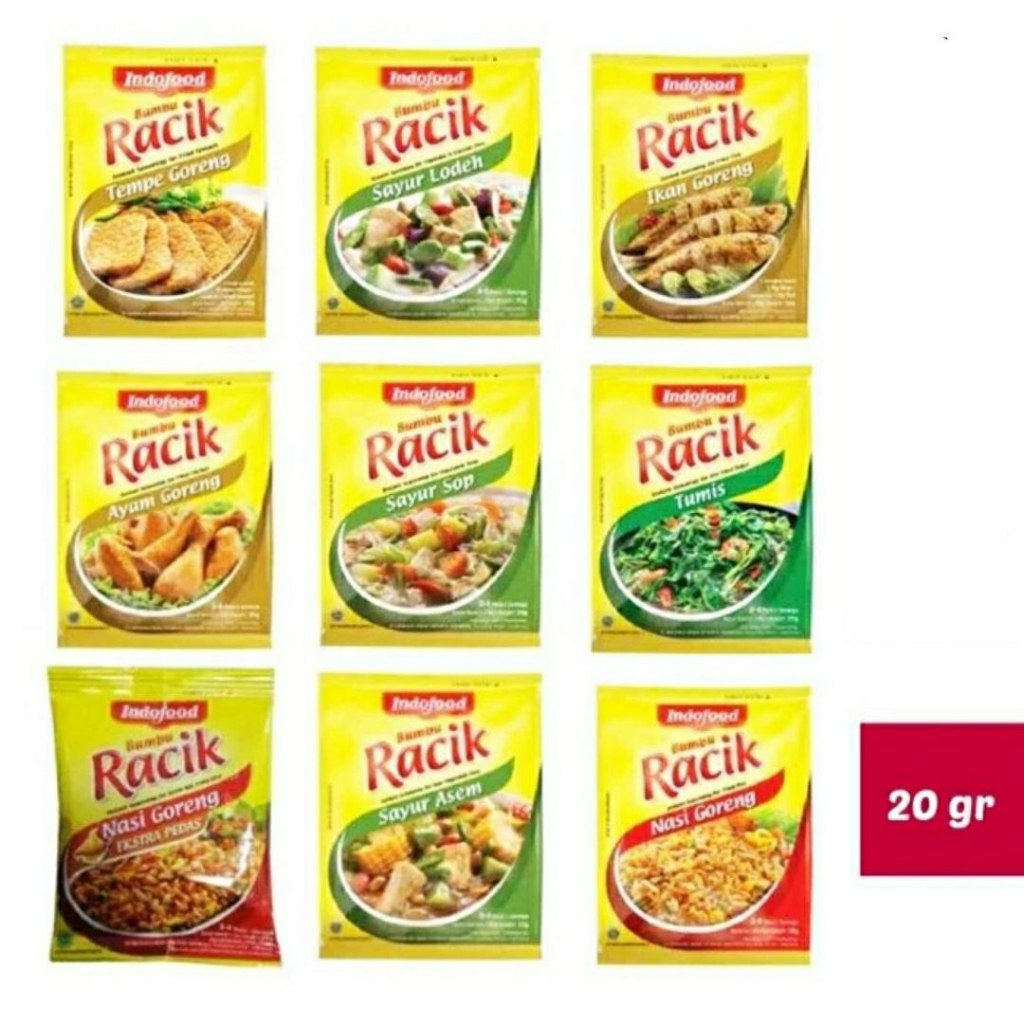 

Bumbu racik indofood varian bumbu masak instan