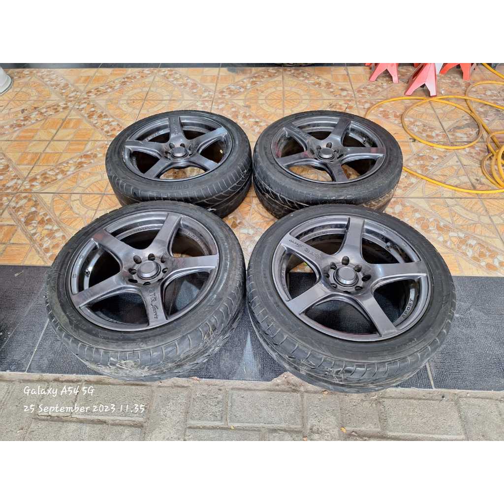 VELG GTR SPORT R16X7 8X100/114 + BAN ACHILLES 195/50 R16