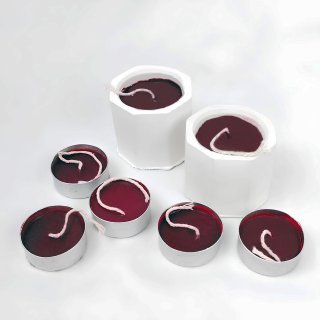 Sovenir Lilin / Sovenir Pernikahan / Lilin Merah Tea Light / Lilin Aroma Terapi / Lilin Kaleng Merah