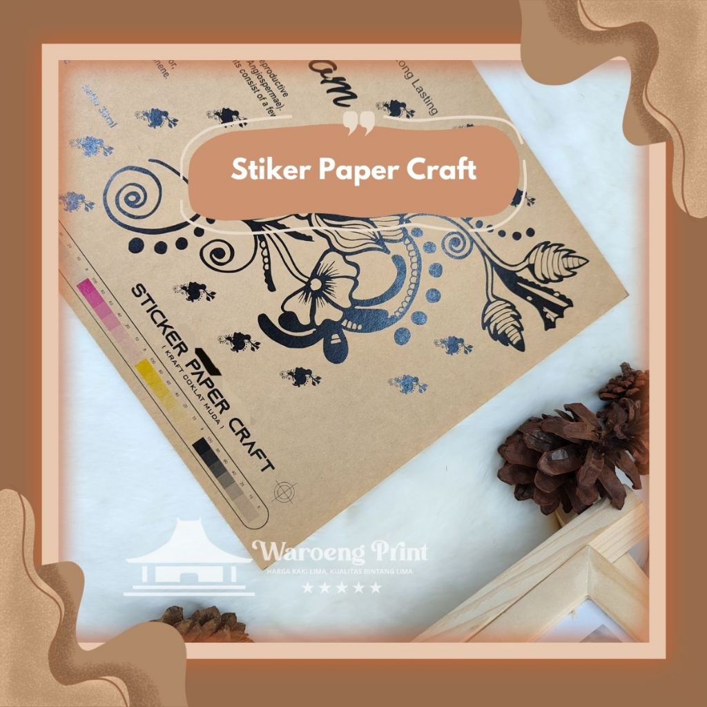 

STIKER COKLAT | STIKER PAPER CRAFT | STIKER LEBEL KEMASAN | WAROENG PRINTING