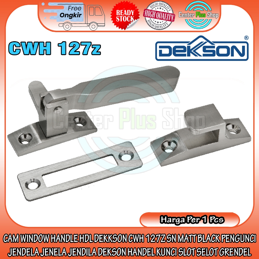 DEKKSON CWH 127Z SN MATT BLACK PENGUNCI JENDELA JENELA JENDILA DEKSON HANDEL KUNCI SLOT SELOT GRENDE