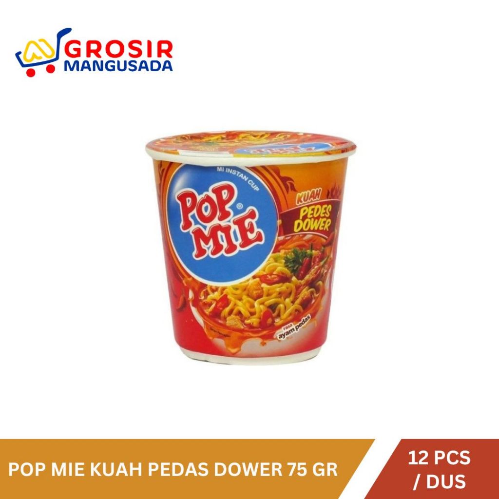 

Harga Grosir Pop Mie Kuah Pedas Dower Rasa Ayam 75 gram, Penawaran Menarik 1 dus isi 12 pcs