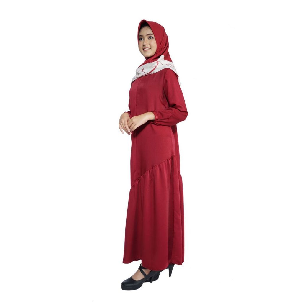 Elzatta Gamis Terbaru Gamis Syora Warna Peach Only