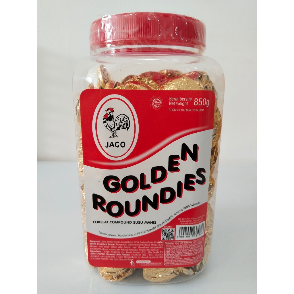 

Coklat Koin GOLDEN ROUNDIES Toples 850gr/250gr