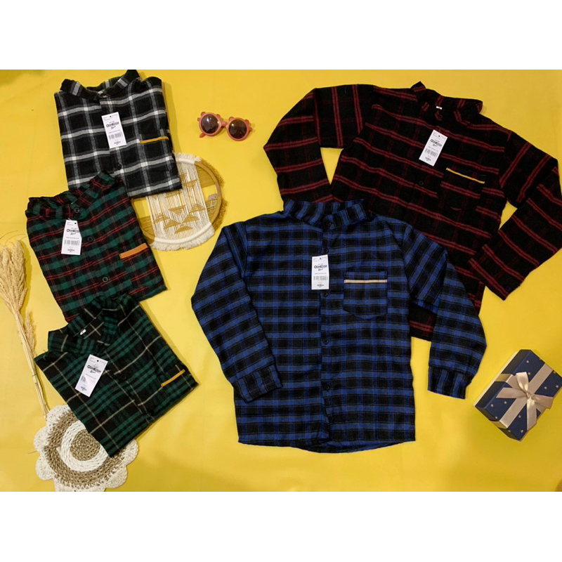 kemeja flanel anak by ragan konveksi