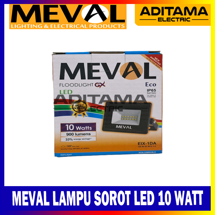 Meval Lampu Sorot Lampu Tembak Floodlight LED 10 WATT 10W