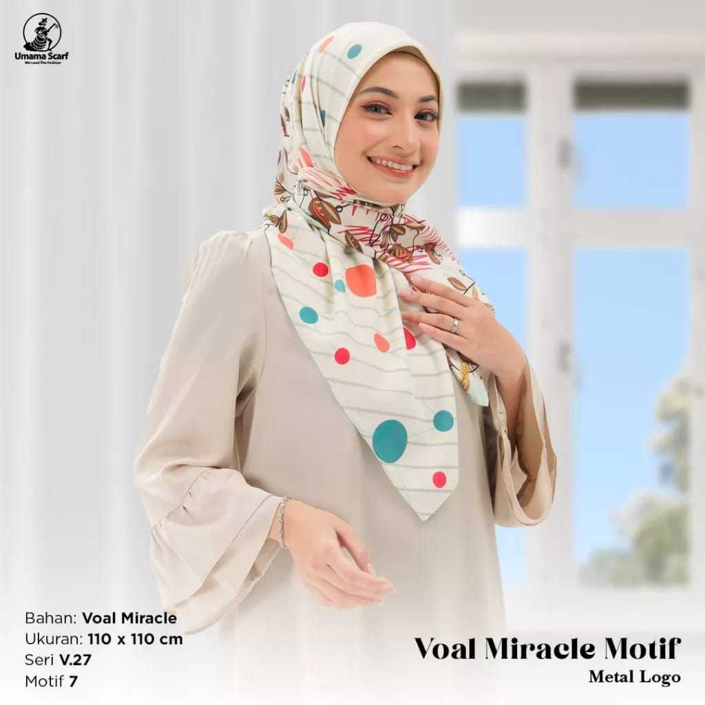 [ECER] Hijab Segiempat Voal MIracle Motif Icon