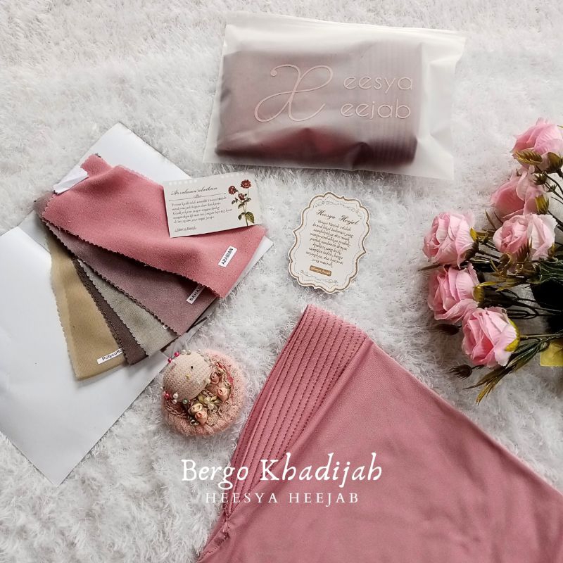Bergo Khadijah | Bergo Jersey Premium | Hijab Instan Jersey