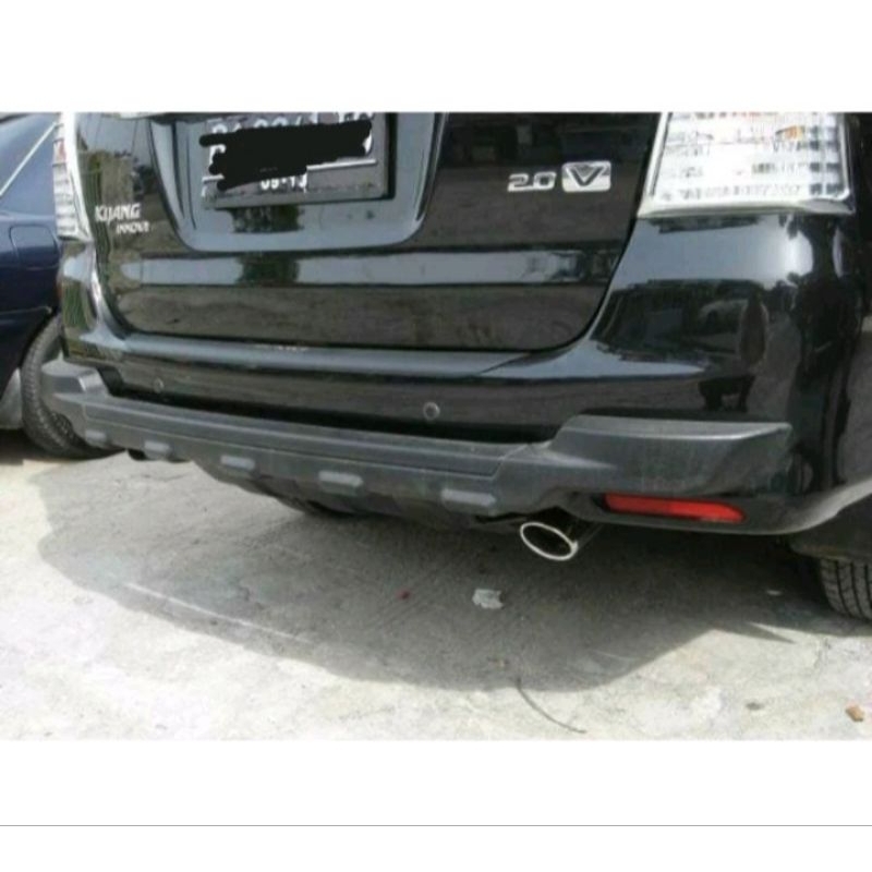 BEMPER/BUMPER PENGAMAN BELAKANG KIJANG INNOVA 2008-2011 MODEL TEMPEL BODY BAHAN PIU/KARET