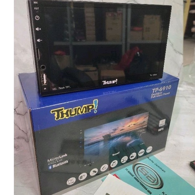 AYb Headunit tv deckless THUMP 7in TV mobil double din mobil mp5 bluetooth usb Autolink