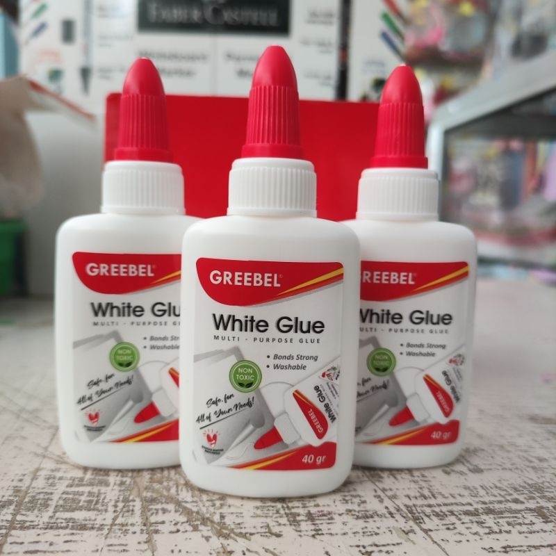 

(1pcs) GREEBEL WHITE GLUE / LEM PUTIH / PEREKAT GREEBEL / LEM KERTAS 40g