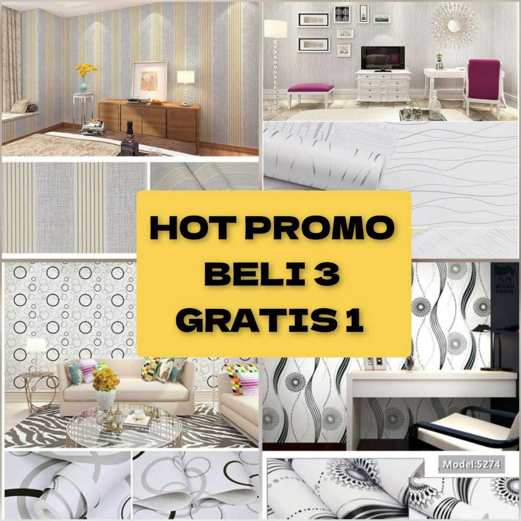 Wallpaper Stiker Dinding Dekorasi Untuk Ruang Tamu Ruang TV Kamar