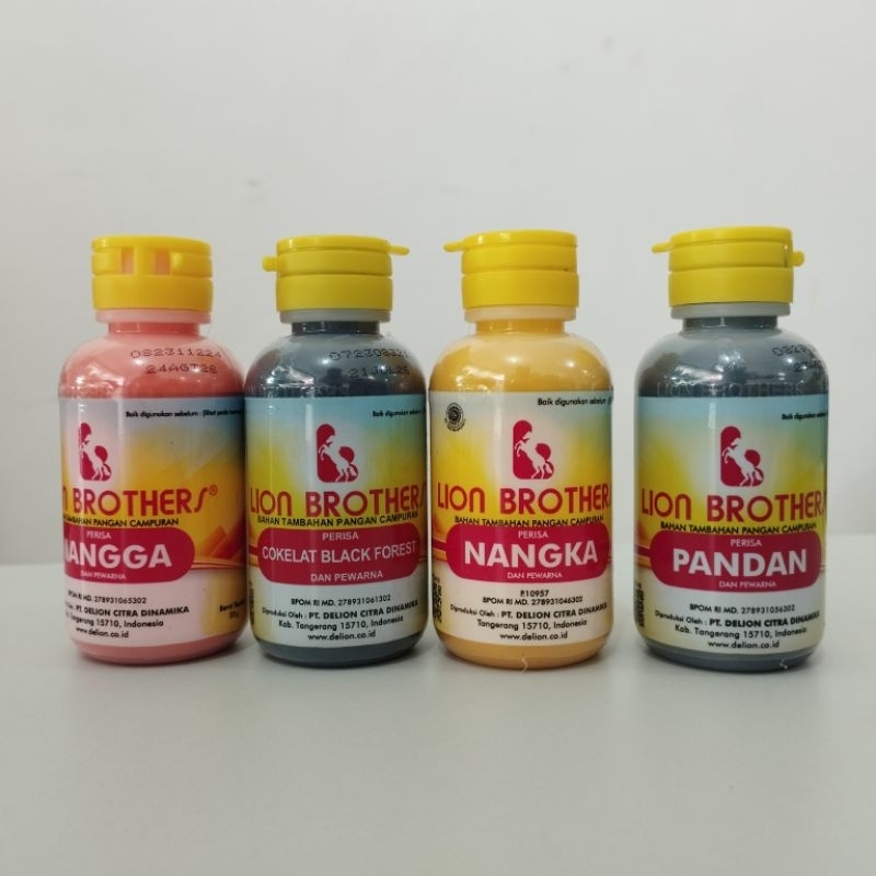 

Pasta Lion 58g Brothers Bahan Tambahan Pangan Perisa Pewarna