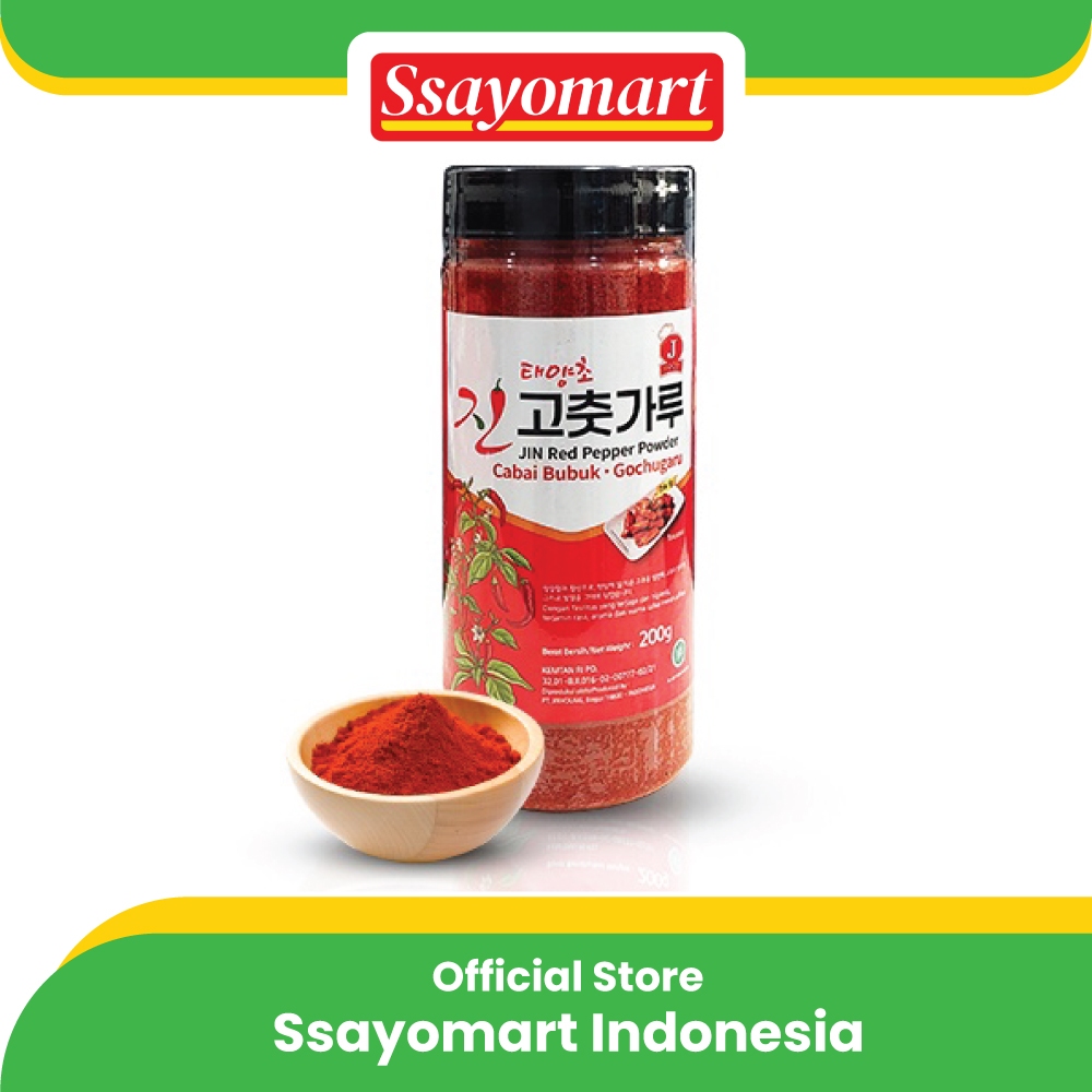 

JIN Red Pepper Powder - Cabai Bubuk Korea - Gochugaru 200g