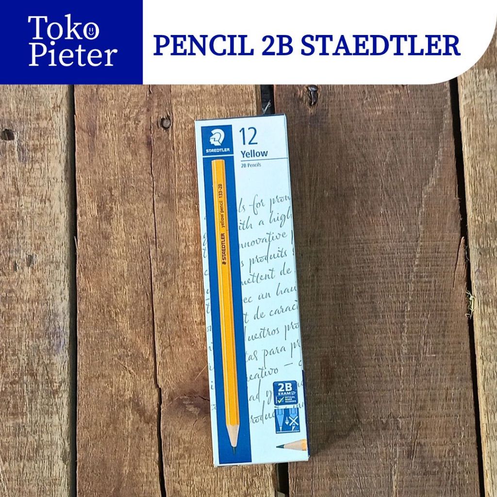 

(1PACK) PENSIL 2B STEADTLER / PENSIL GAMBAR / PENSIL UJIAN SURABAYA