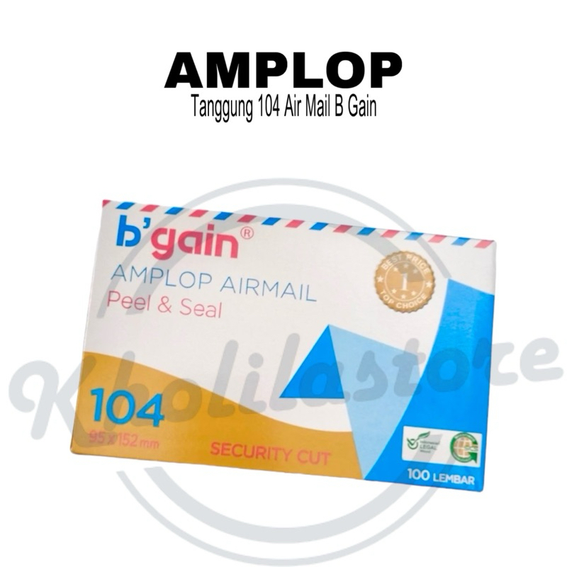 

Amplop Tanggung 104 Air Mail B GAIN isi 100 pcs