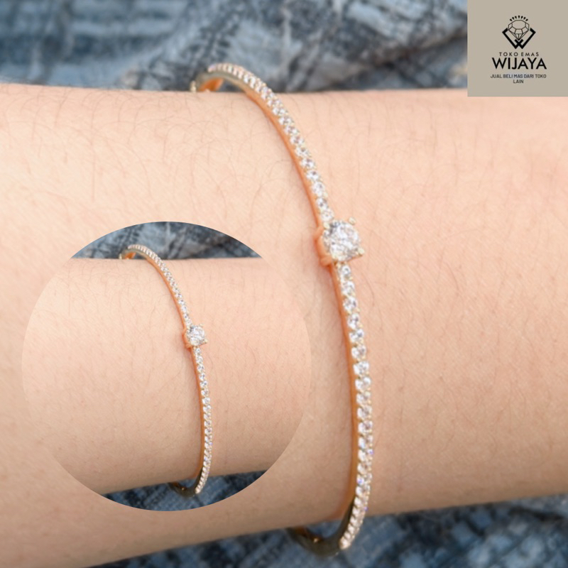 4.5 gram gelang bangko emas kadar 6k gelang fasion wanita asli emas asli