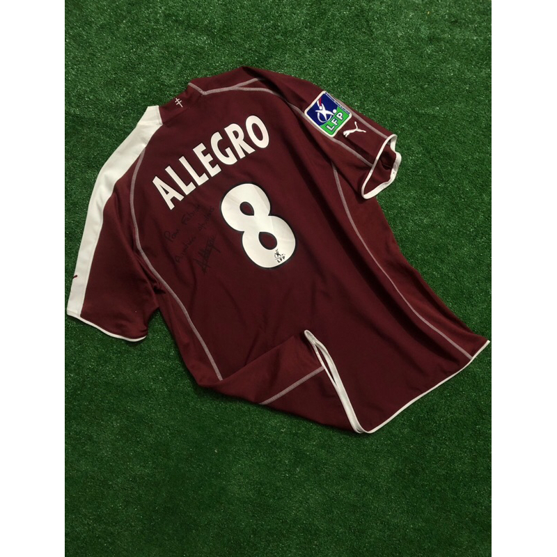 jersey bola retro fc metz 05/06 original player issue