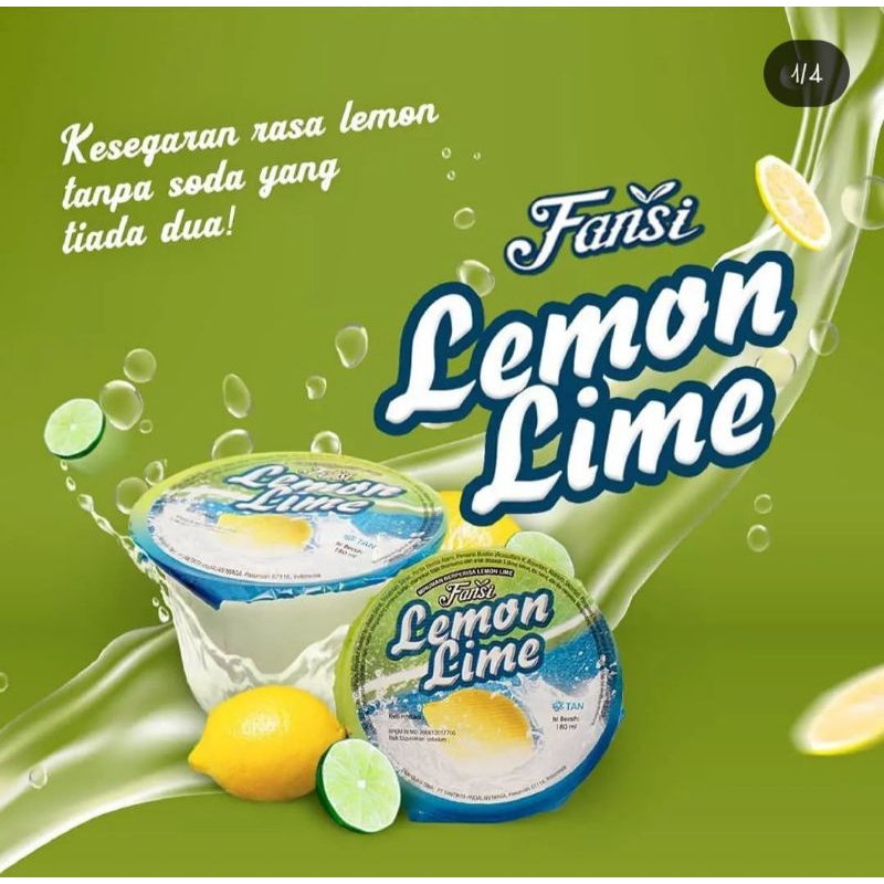 

MINUMAN LEMON LIME FANSI ISI 32 GELAS (120ML)