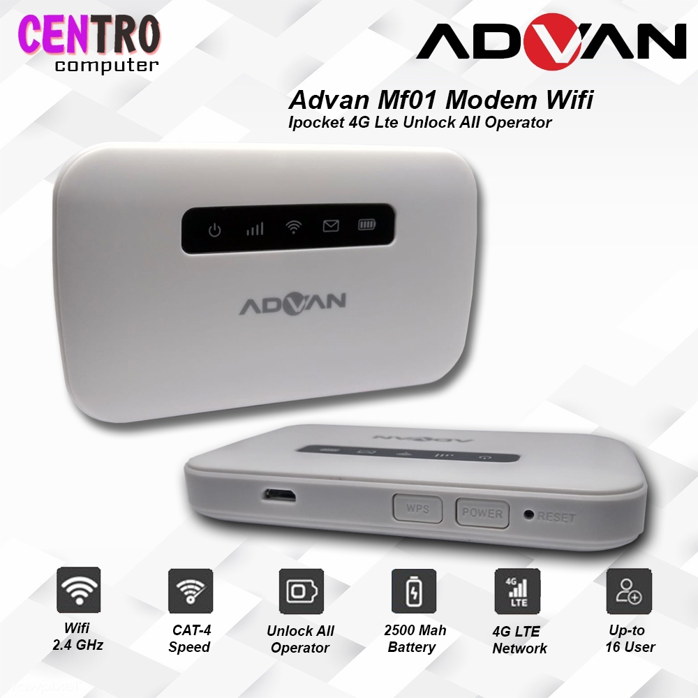 Advan Mf01 Modem Wifi Ipocket 4G Lte Unlock All Operator