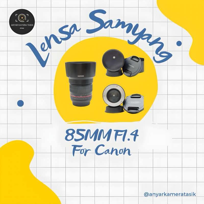 Lensa Samyang 85mm F1.4 For Canon