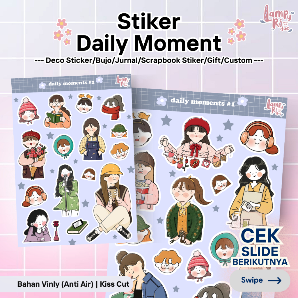 

[Ly] daily moments for sticker/jurnaling/gift WATERPROOF