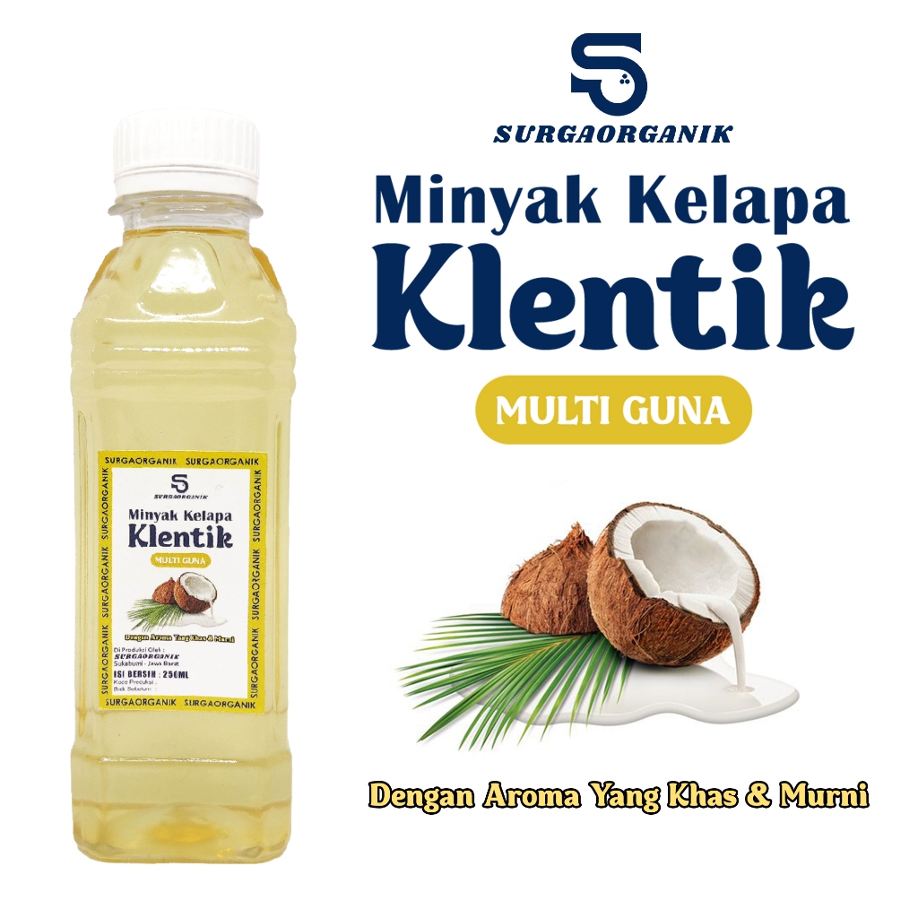 

Minyak Kelapa Klentik 250ml 100ml 80ml 60ml - Minyak Kelapa Murni