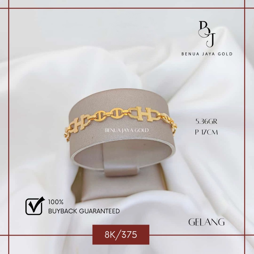 Gelang Rantai Fashion Emas 8K/375